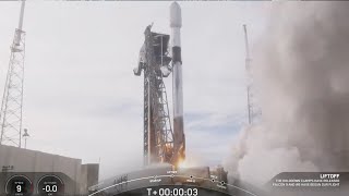 Blastoff SpaceX launches 23 Starlink satellites from Florida nails landing [upl. by Brett]