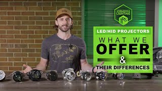 LASER VS HID VS LED Headlight Projectors Retrofits  WHICH IS BETTER  The Retrofit Source [upl. by Pren49]