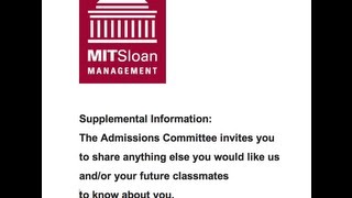 The MBA Admissions Committee invites you to share anything else supplementalessays VincePrep [upl. by Horbal359]