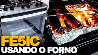 FOGÃO ELECTROLUX FE5IC  TESTE DO FORNO [upl. by Ymrots18]