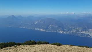 Quite the view  Lake Garda from the top of Monte Baldo Italy [upl. by Varion]