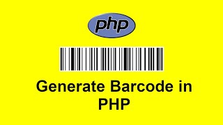 How to generate Barcode in php  Barcode in php [upl. by Esereht362]