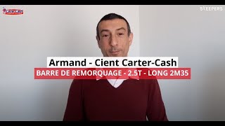 BARRE DE REMORQUAGE  25T  LONG 2M35  Avis client dArmand [upl. by Etterrag155]