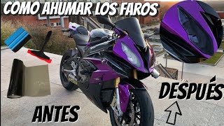 CÓMO AHUMAROSCURECER LOS FAROS DE TU MOTO O COCHE [upl. by Aronson]