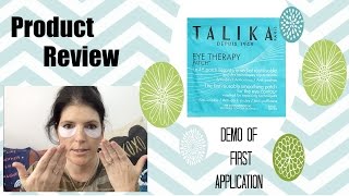 Talika Eye Therapy Patch Demo  First Impressions [upl. by Acenom]