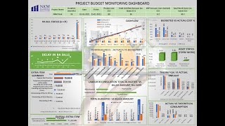 Project Budget Monitoring Dashboard  Auto linked [upl. by Esaj852]