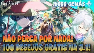 Como Conseguir Muitas Gemas Grátis na Atualização 31 Deserto de Sumeru GENSHIN IMPACT [upl. by Ingles]