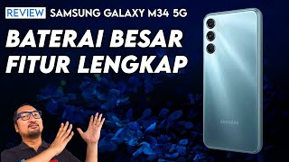 39 Jutaan Baterai Besar Fitur Lengkap Review Samsung Galaxy M34 5G [upl. by Gilbye]