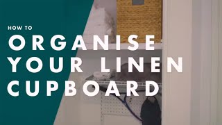 How To Organise Your Linen Cupboard  Bunnings Warehouse [upl. by Houser814]