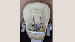 How to deep clean a high chair  Peg Perego high chair cleaning with clean baby gear [upl. by Siuqramed]