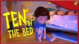 Zehn kleine Freunde im Bett｜Kinderreime und KinderLieder｜Kinderieder｜Super Coco Deutsch [upl. by Berglund]