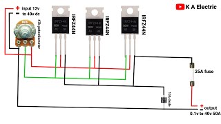 voltage regulator circuit output 50A voltageregulator voltage [upl. by Adnerak289]