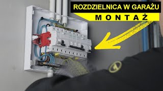 Instalujemy rozdzielnicę elektryczną w garażu  MONTAŻ [upl. by Moreta]