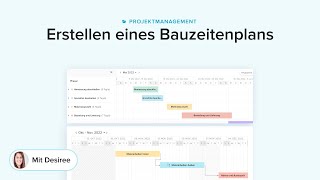 Erstellen eines Bauzeitenplans [upl. by Parrie]