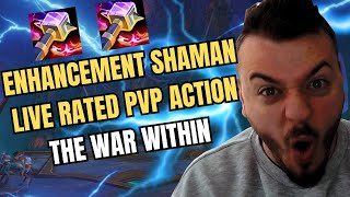 🔴ENHANCEMENT SHAMAN PVP SEASON START in THE WAR WITHIN [upl. by Amadis]