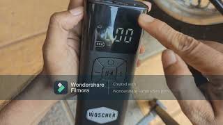 Ultimate Pocket Air tyre Inflator Woscher i6 for Bikes and Car in Budget 2024 Unboxing [upl. by Odnumyar914]