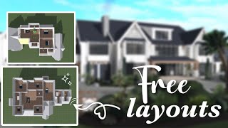 FREE BLOXBURG LAYOUTS 10k [upl. by Llednol]