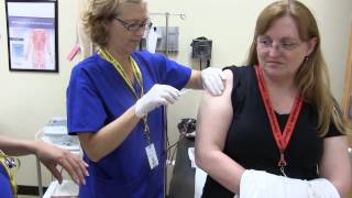 Medical assistant students learn how to give injections at Charter College [upl. by Emmi]