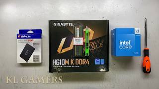 intel Core i3 14100 GIGABYTE H610M K DDR4 Verbatim SSD Office Desktop PC Build [upl. by Guenzi152]