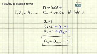 Matematikk R2 Rekursiv og eksplisitt formel [upl. by Elvis]