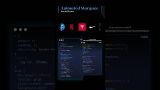 🚀✨ Create Animated Marquee Social Icons with CSS 🎨🔗  shorts shortvideo slider htmlcsswebsite [upl. by Turk]