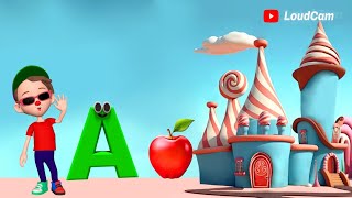 A for Apple  अ से अनार  ABCD Alphabet Songs  Phonics Song for Kids [upl. by Ahs]