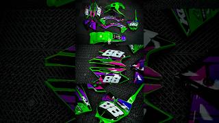 ENDURO Green Fairings💚 hugcustom hugsticker hugstickercustom enduro motorcycle sticker [upl. by Garrik14]