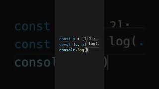 how to use the destructuring assignment syntax to destructure an array in JavaScript coding [upl. by Aleirbag998]