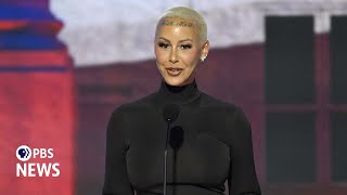 WATCH Amber Rose speaks at 2024 Republican National Convention  2024 RNC Night 1 [upl. by Redienhcs329]