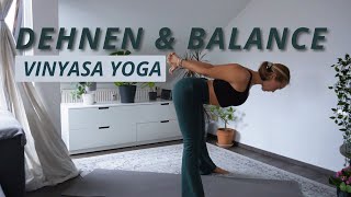 Yoga für Beweglichkeit und Balance  25 Min Dehnen amp Gleichgewicht  Vinyasa  Leicht bis Mittel [upl. by Nobell]