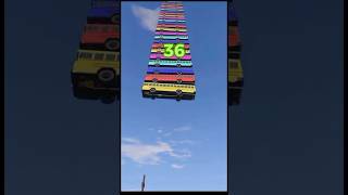 Mixed Colors Bus Fall® Accident Boy Speed Bump Car Accident Simulator bus shortsvideo [upl. by Dobson]