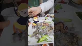 LIVE OCTOPUS MUKBANG EATING LIVE OCTOPUS IS NOT EASY 산낙지 [upl. by Ardnuas]