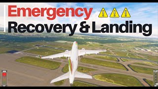 Emergency Recovery Stalled Aircraft Rescue amp Emergency Landing  Flight simulator game play [upl. by Niamart]