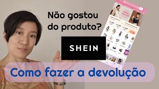 Passo a passo para fazer a devolução na SHEIN [upl. by Terej]