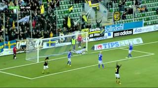 Allsvenskan 2012 Omgång 25 GIF Sundsvall 2  3 AIK 20120930 [upl. by Urion]