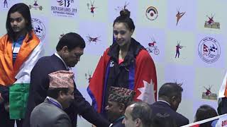 Gaurika Singh Gold Medal Match  South Asian Games SAG 2019 Nepal [upl. by Bessie283]