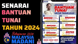 Bantuan Tunai 2024  Senarai penerima dan Tarikh Bayaran [upl. by Skinner600]