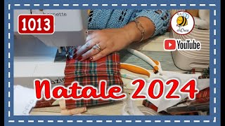 1013🌹deliziosa decorazione Natale 2024 elicreaCUCITOFIOCCO in Tartan FACILE [upl. by Etnoval116]