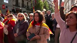 Thousands protest in Madrid over Catalan amnesty [upl. by Sims]