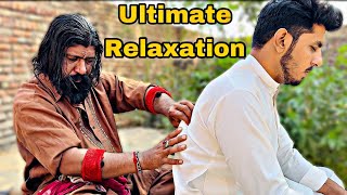 ASMR  DEEP TISSUE BACK MASSAGE THERAPY  HEAD  NECK BACK ULTIMATE RELAXO THERAPY BY BABA BANGALI [upl. by Llenra]