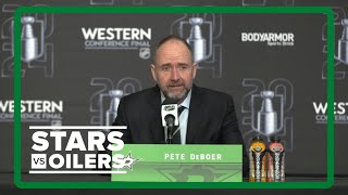 StarsOilers Western Conference Final Game 6 postgame press conference Pete DeBoer on Stars season [upl. by Nrol]