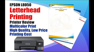 Epson L8050 Letter Head Print Best Quality Low Cost Printing  IG Printer Raipur [upl. by Spohr]