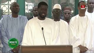 Korité  Grande Mosquée de Dakar  Discours du Président de la République Bassirou Diomaye Faye [upl. by Alison519]