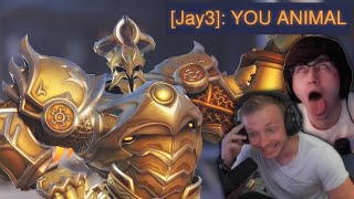 STREAMERS REACT TO THE RANK ONE REINHARDT [upl. by Mikahs]