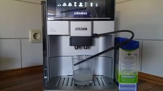 Siemens EQ6 series 300  one year old  milk clean  turn off  one Touch [upl. by Arlen]