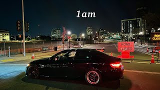 1am Night Drive in Single Turbo 335is POV 4k [upl. by Jabin]