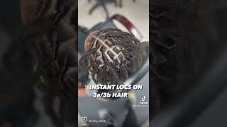 Instant Locs on 3a3b Hair [upl. by Lecrad]