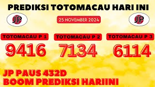 PREDIKSI MACAU HARI INI 25 NOVEMBER 2024  PREDIKSI TOTOMACAU HARI INI  RUMUSANAS KEPALA EKOR MACAU [upl. by Atidnan390]