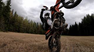 6th Gear Wheelies KTM SX 125 [upl. by Harewood444]