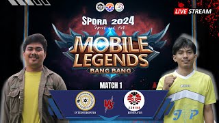 SEMI FINAL MOBILE LEGEND SPORA INTERFERON20 VS RENINA23 [upl. by Yenaled]